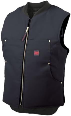 Amazon | Tough Duck メンズ キルト裏地付きベスト、ブラウン、S